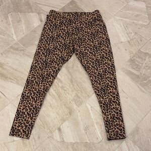 Soft Surroundings Leopard Print Leggings - Brown/Black